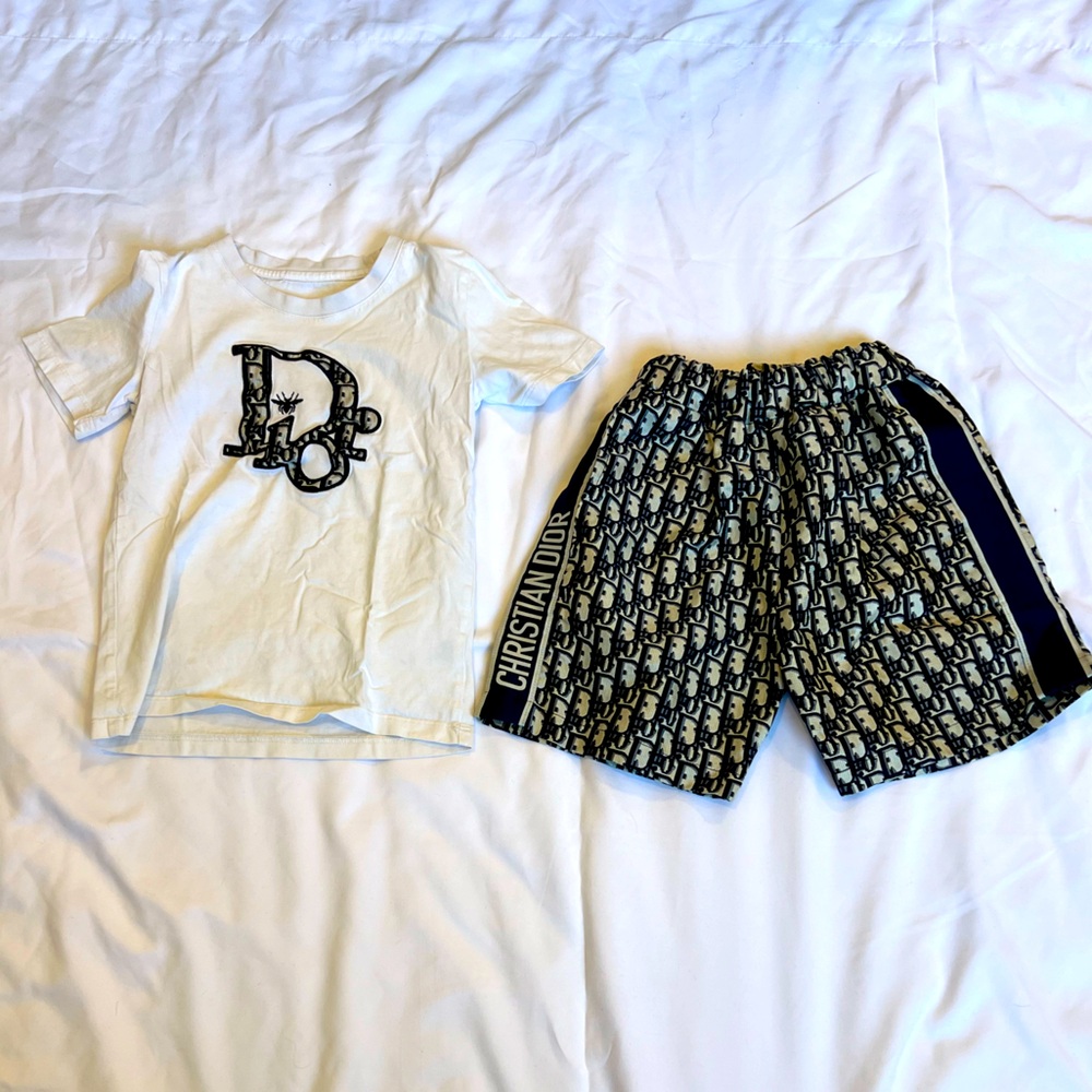 Christian Dior Boys matching set size 110/4T